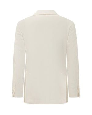 Gabriele Pasini Double-Breasted Mini Jacket With Revered Detailing - White