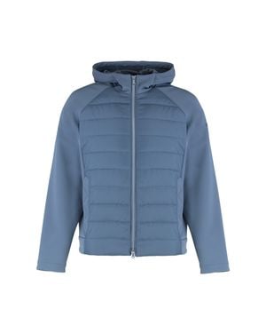Paul & Shark Paul & Shark Technical Fabric Jacket With Zip And Hood - Blue