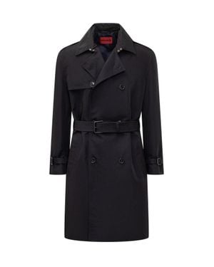 BOSS Maluks2631 Cotton-Blend Coat - Black