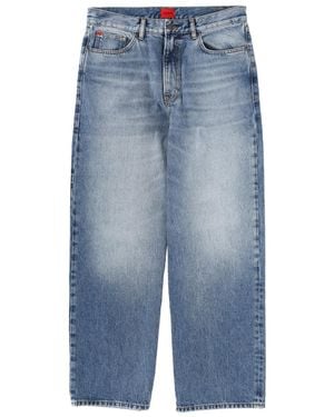 HUGO Jeans With Logo Patch - Blue