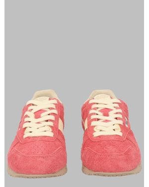 Autry Premium Suede & Leather Sneakers - Red