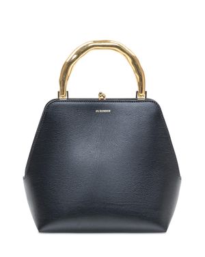 Jil Sander Mini Square Leather Handbag - Blue
