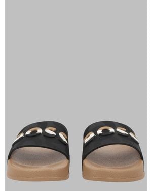 BOSS Kids Logo Slide Sandals - Gray