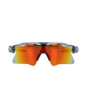 Oakley Wraparound Shield Sunglasses - Orange