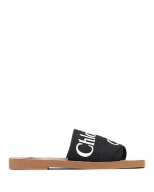 Chloé Mini Multi-Ribbon Sandals - Black