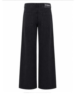 Balmain Sleek Straight-Leg Denim Jeans - Blue