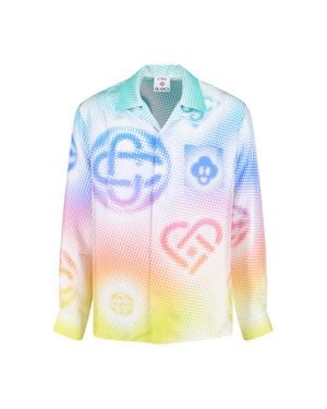 CASABLANCA Shirts Silk - Blue