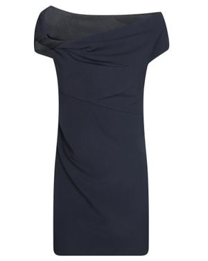 Pinko Technical Crepe Gown - Blue