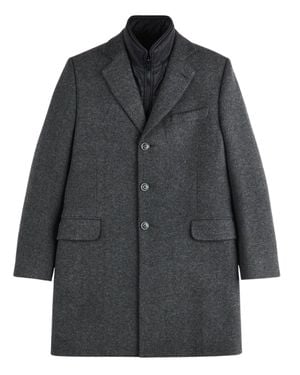 Fay Wool-Blend Coat - Gray