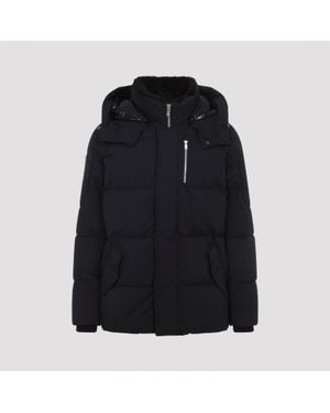 Moose Knuckles High-Collar Quilted Down Jacket - Black