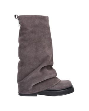 The Attico Sleek Zip-Front Chelsea Boots For - Brown