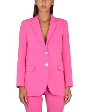 MICHAEL Michael Kors Single-Breasted Blazer Jacket - Pink