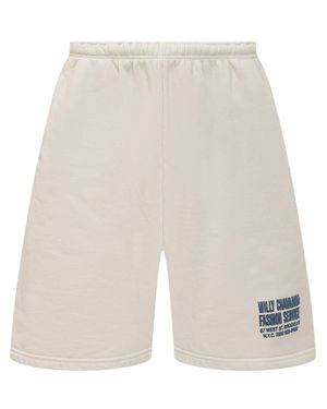 Willy Chavarria Chic Bermuda Shorts With Logo - White