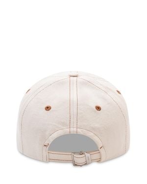 Ami Paris Embroidered Cap - Natural