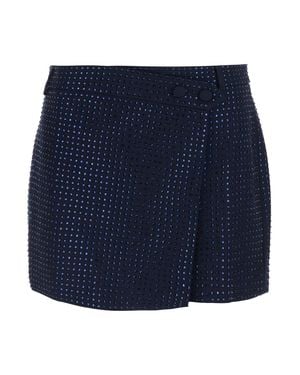 Pinko Soave Skirt With All-Over Sequins - Blue