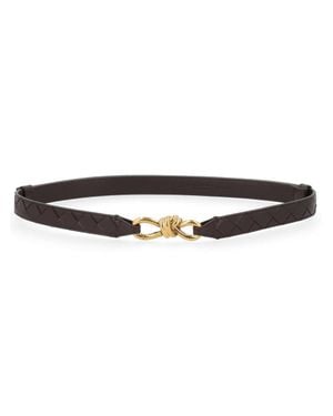 Bottega Veneta "Let's Go" Belt - Brown