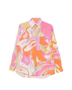 PUCCI Classic Button-Down Shirt - Pink