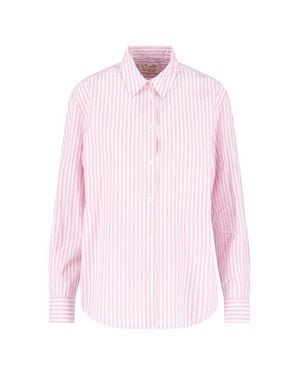 MC2 Saint Barth 100% Cotton Button-Front Shirt - Pink