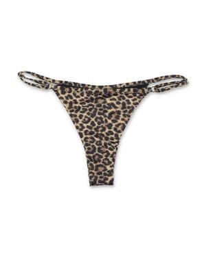 MATINEÉ Mini Leopard Print Slip Dress - Brown