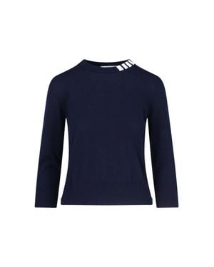 Thom Browne Cotton Sweater For - Blue