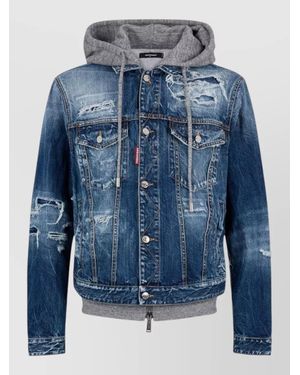 DSquared² Stylish Kaban Mini Jacket - Blue