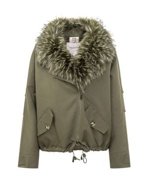 VALENTINI 1972 Eco Fur Parka Jacket - Green
