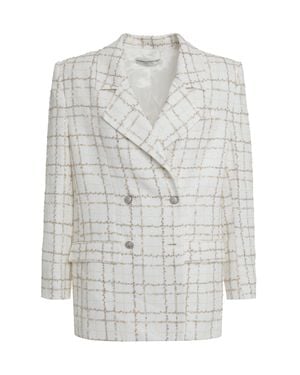 Alessandra Rich Elegant Double-Breasted Jacket - White