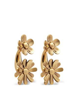 Marc Jacobs Golden Daisy Drop Earrings - Metallic