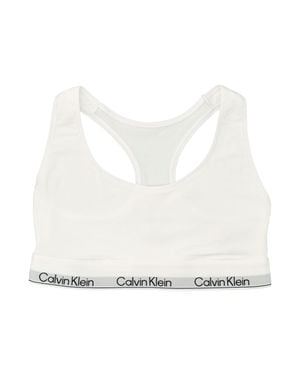 Calvin Klein Icon Cotton Modal Unlined Bralette - White