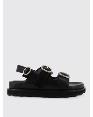 Jil Sander Elegant Slip-On Sandals - Black