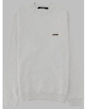 Jacquemus Felpa Con Logo - Gray