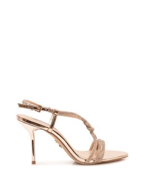 Steve Madden Elegant High Heel Sandals With Ankle Strap - Natural
