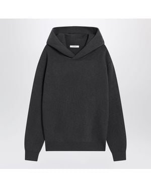 Lemaire Cashmere-Blend Hooded Sweater - Black