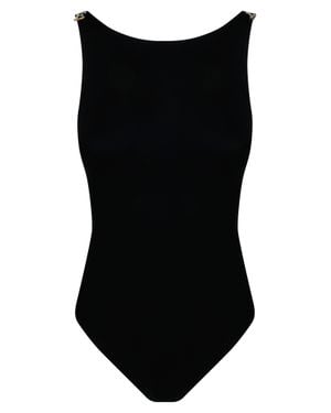 Elisabetta Franchi Sleek Bodysuit - Black