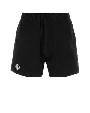 Bode Cotton Bermuda Shorts - Black