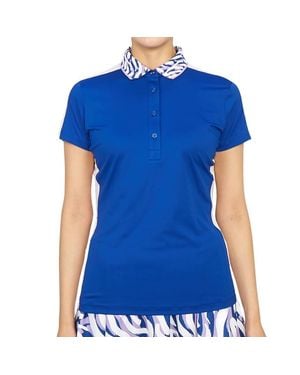 J.Lindeberg Elegant Short Sleeve Shirt For Summer - Blue