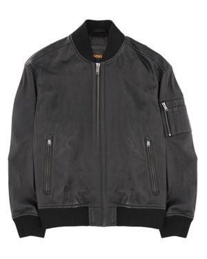 BOSS Sleeve-Pocket Bomber Jacket - Black