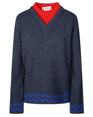 Marni Roundneck Sweater For - Blue