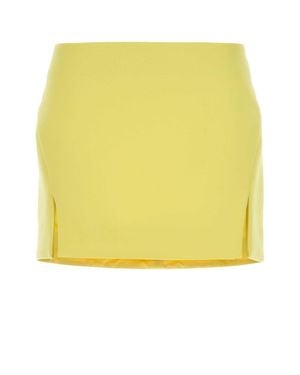 Givenchy Stretch Crepe Mini Skirt - Yellow