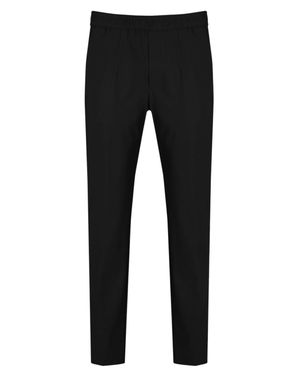 Pmds Wool-Blend Tapered Pants - Black
