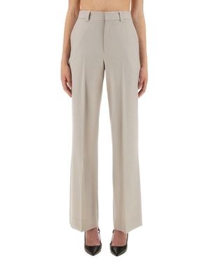 Victoria Beckham Classic "Straight Leg" Pants - Natural