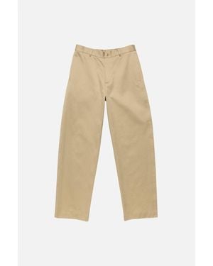 Acne Studios Palass Classic Cotton Satin Pants - Natural