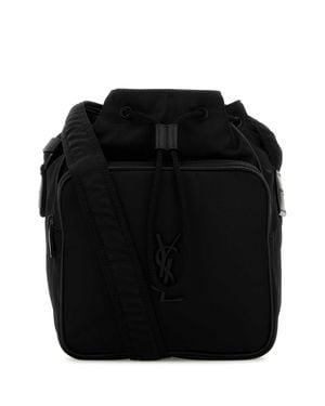 Saint Laurent Nylon Bucket Bag - Black