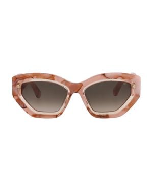 Philipp Plein Cat Eye Sunglasses - Brown
