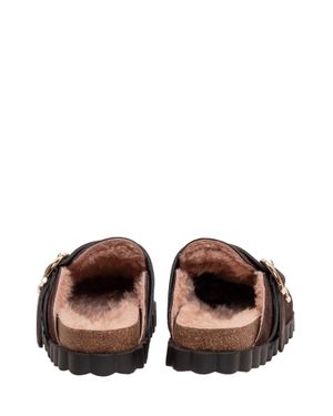 Ferragamo Luxurious Leather Sabot Heels - Brown