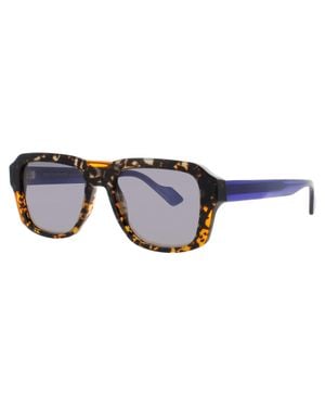 Face A Face Square Acetate Sunglasses 55-19-152 - Black