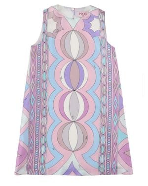 PUCCI Girls' Soft Fabric Dress - White