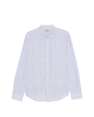 Woolrich Striped Linen Shirt - White