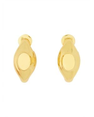 Patou Signet Earrings - Metallic