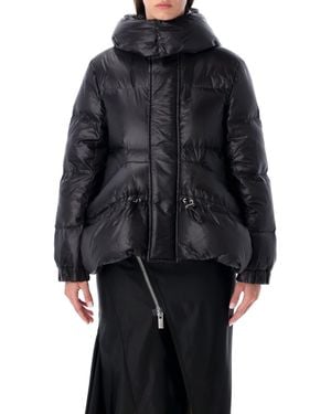 Sacai Hooded Short Padded Puffer Jacket - Black